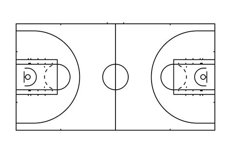 half court basketball lines|Basketball Court Lines and Markings .